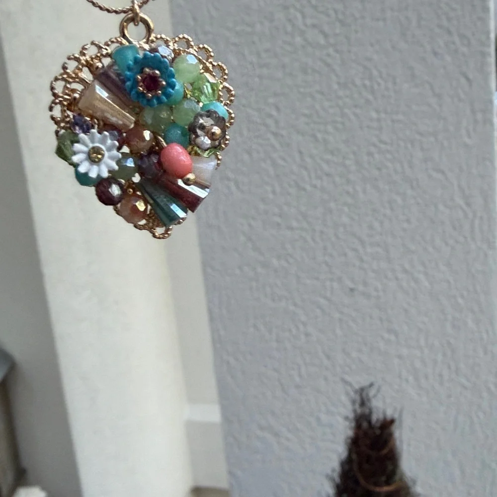 Betsey Johnson Fun and Vibrant layered Beaded Necklace - Picture 2 of 6